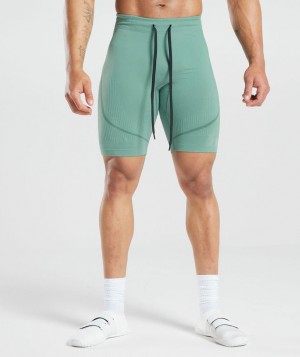 Gymshark 315 Seamless Shorts Korte Broek Groen | 35PZYRLUE