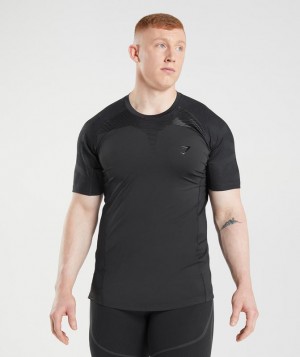 Gymshark 315 T-Shirt T-Shirts Zwart | 29SEWOGAV