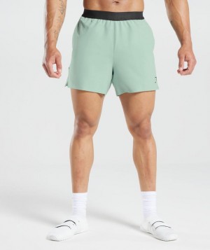 Gymshark 315 Woven Shorts Korte Broek Frost Teal | 38FVAXRWG