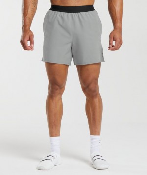 Gymshark 315 Woven Shorts Korte Broek Grijs | 94GXFHDLZ