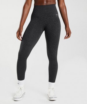 Gymshark Adapt Animal Seamless Leggings Leggings Zwart | 13MBWVKZG