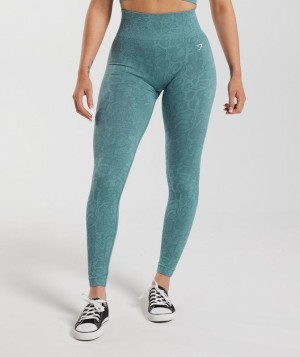 Gymshark Adapt Animal Seamless Leggings Leggings Blauw | 79DZWECMU