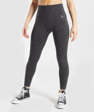 Gymshark Adapt Animal Seamless Leggings Leggings Zwart | 96EHYGIPK