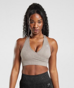 Gymshark Adapt Animal Seamless Sports Bra Sports Bras Grijs | 05GYLCPSJ