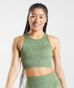 Gymshark Adapt Animal Seamless Sports Bra Sports Bras Groen | 45KCGXSEN