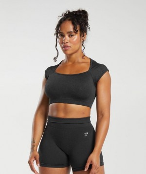 Gymshark Adapt Fleck Seamless Crop Top Crop Tops Grijs | 74OEGHMLB