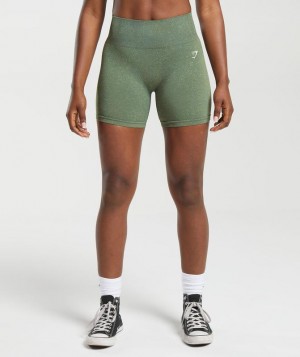 Gymshark Adapt Fleck Seamless Shorts Korte Broek Groen | 82GHFVTJS