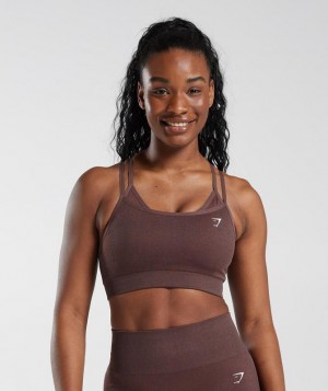 Gymshark Adapt Fleck Seamless Sports Bra Sports Bras Chocola Bruin | 71PMIZDVO