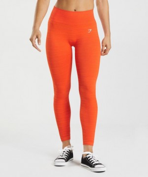 Gymshark Adapt Marl Seamless Leggings Leggings Oranje | 68HBUSLXF