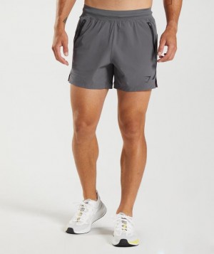 Gymshark Apex 5" Perform Shorts Korte Broek Grijs | 94XDCYZIF