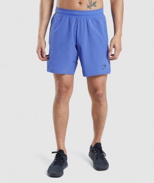 Gymshark Apex 8" Function Shorts Korte Broek Blauw | 06CFUGXTO