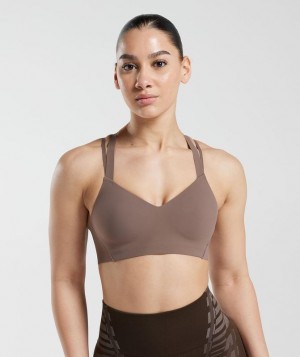 Gymshark Apex Limit Sports Bra Sports Bras Bruin | 51BOEZGQH