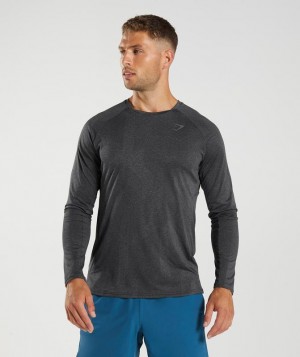 Gymshark Apex Long Sleeve T-Shirt Long Sleeve Top Grijs | 78HEKWQOJ