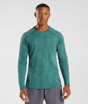 Gymshark Apex Long Sleeve T-Shirt Long Sleeve Top Groen | 40LUEHGDX