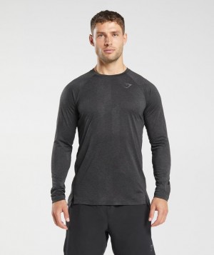 Gymshark Apex Long Sleeve T-Shirt Long Sleeve Top Grijs | 94QPKTDCN