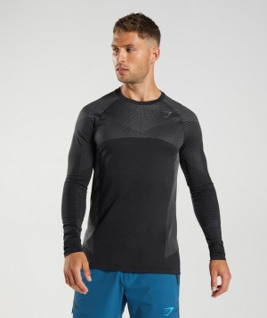 Gymshark Apex Seamless Long Sleeve T-Shirt Long Sleeve Top Grijs | 50MKYJFVB