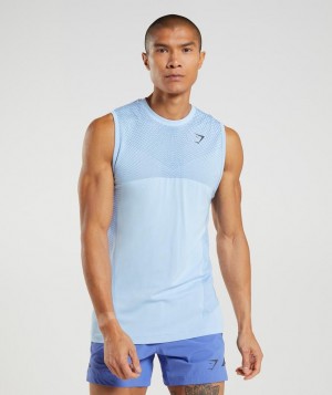 Gymshark Apex Seamless Tank Tanktop Blauw | 53QELVZOJ