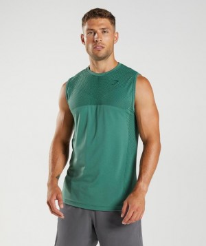 Gymshark Apex Seamless Tank Tanktop Groen | 34SPUWIRG