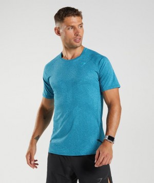 Gymshark Apex T-Shirt T-Shirts Blauw | 98XPURVEG