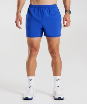 Gymshark Arrival 5" Shorts Korte Broek Blauw | 67PWBREFV