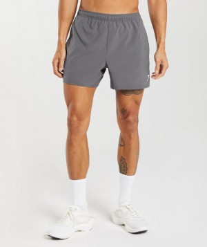 Gymshark Arrival 5" Shorts Korte Broek Grijs | 12TEQYDRC