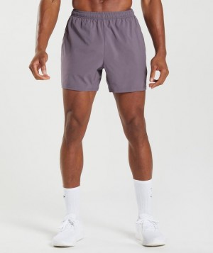 Gymshark Arrival 5" Shorts Korte Broek Musk Lilac | 52QLEGWYX