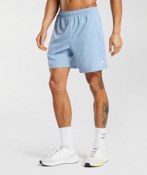 Gymshark Arrival 7" Shorts Korte Broek Blauw | 80PTNCWAI