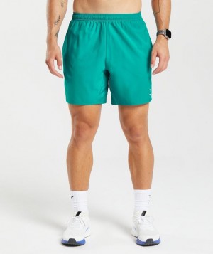 Gymshark Arrival 7" Shorts Korte Broek Blauw | 92EXSNLYO