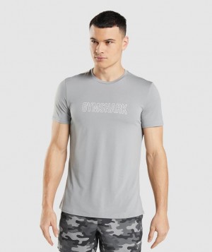 Gymshark Arrival Graphic T-Shirt T-Shirts Grijs | 63ZEHFAGD