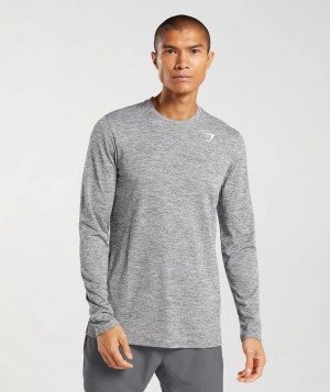 Gymshark Arrival Long Sleeve T-Shirt Long Sleeve Top Grijs | 95RSJGDYA