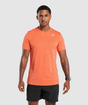 Gymshark Arrival Marl T-Shirt T-Shirts Oranje | 94OELDQJS