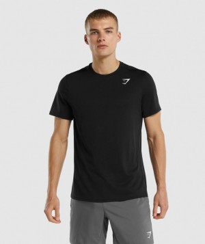 Gymshark Arrival Regular Fit T-Shirt T-Shirts Zwart | 12SKWJHRN