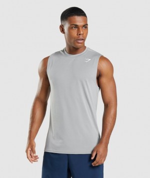 Gymshark Arrival Sleeveless T-Shirt Tanktop Grijs | 18MXJOEHL