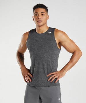 Gymshark Arrival Slim Marl Tank Tanktop Grijs | 82CWYIJQL