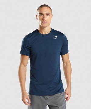 Gymshark Arrival T-Shirt T-Shirts Donkerblauw | 96AKQSWYP