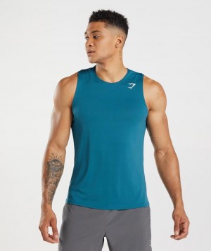 Gymshark Arrival Tank Tanktop Blauw | 75JOQXPHN