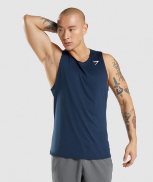 Gymshark Arrival Tank Tanktop Donkerblauw | 26WMXCFQA