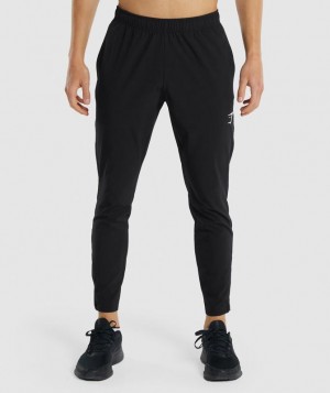 Gymshark Arrival Woven Joggers Broek Zwart | 68MSDNIUZ