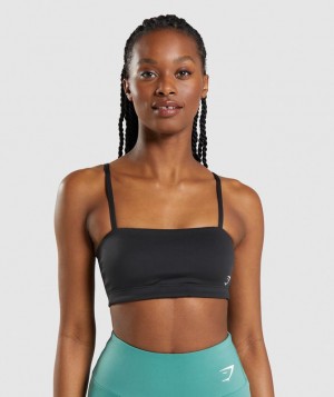 Gymshark Bandeau Sports Bra Sports Bras Zwart | 48AUFRZKT