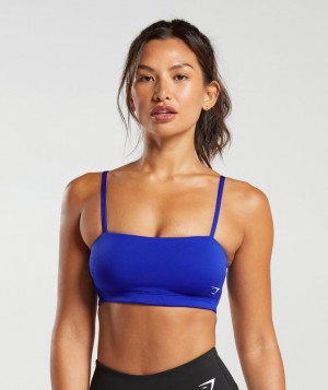 Gymshark Bandeau Sports Bra Sports Bras Blauw | 17UOYTFVH