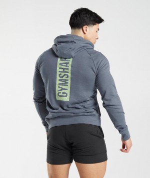 Gymshark Bold Hoodie Hoodies Blauw | 79MSAPNYG