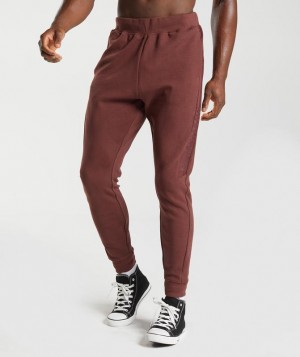 Gymshark Bold React Joggers Joggingbroek Bruin | 47EFWPQNJ