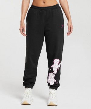 Gymshark Cherub Graphic Joggers Broek Zwart | 59ZVSQPBI