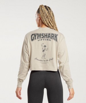 Gymshark Committed To The Craft Long Sleeve Top Long Sleeve Top Bruin | 36KUGDICR