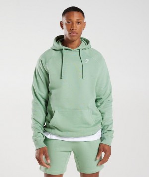 Gymshark Crest Hoodie Hoodies Groen | 49DYPEQCG