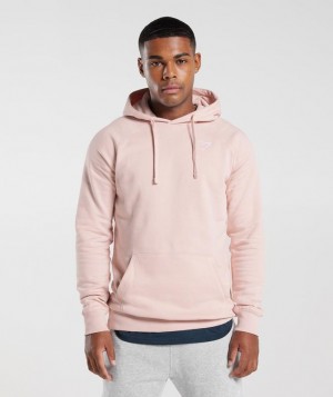 Gymshark Crest Hoodie Hoodies Roze | 06XFIHNTR