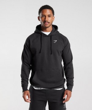 Gymshark Crest Hoodie Hoodies Zwart | 83OKIUSCP