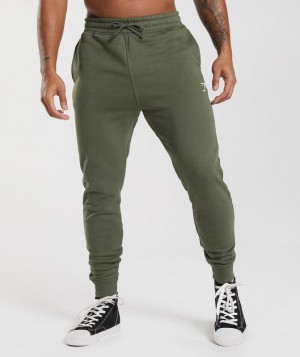 Gymshark Crest Joggers Broek Olijfgroen | 06HDLRYWC