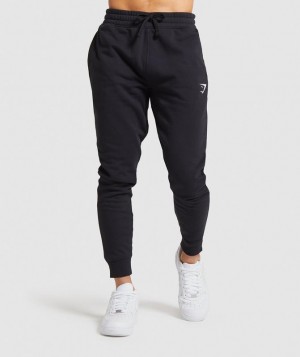 Gymshark Crest Joggers Broek Zwart | 49DNTQHGU