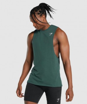 Gymshark Critical 2.0 Drop Arm Tank Drop Armhole Tank Donkergroen | 96UTPVEBA